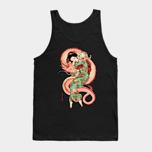 Japanese Girl With Dragon and Cats 2 T-Shirt 05 Tank Top